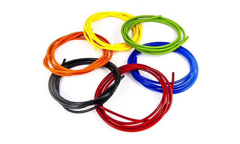 Colored silicone tubes